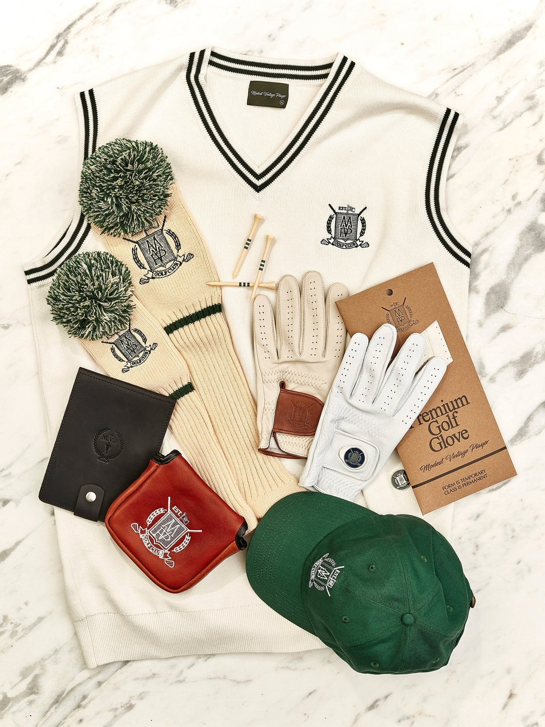 Small Batch Handcrafted Genuine Leather Golf Goods - MODEST VINTAGE PLAYER LTD