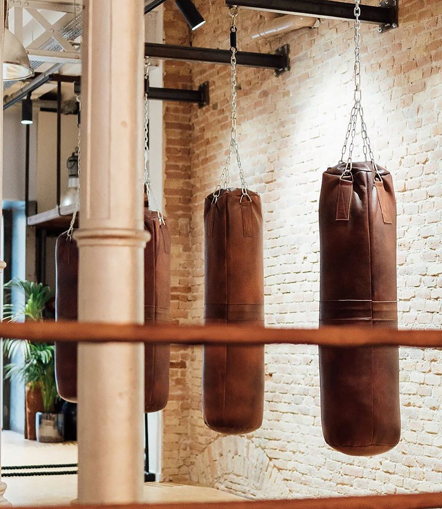 Heavy Punching Bags - Designer Vintage Style Leather 