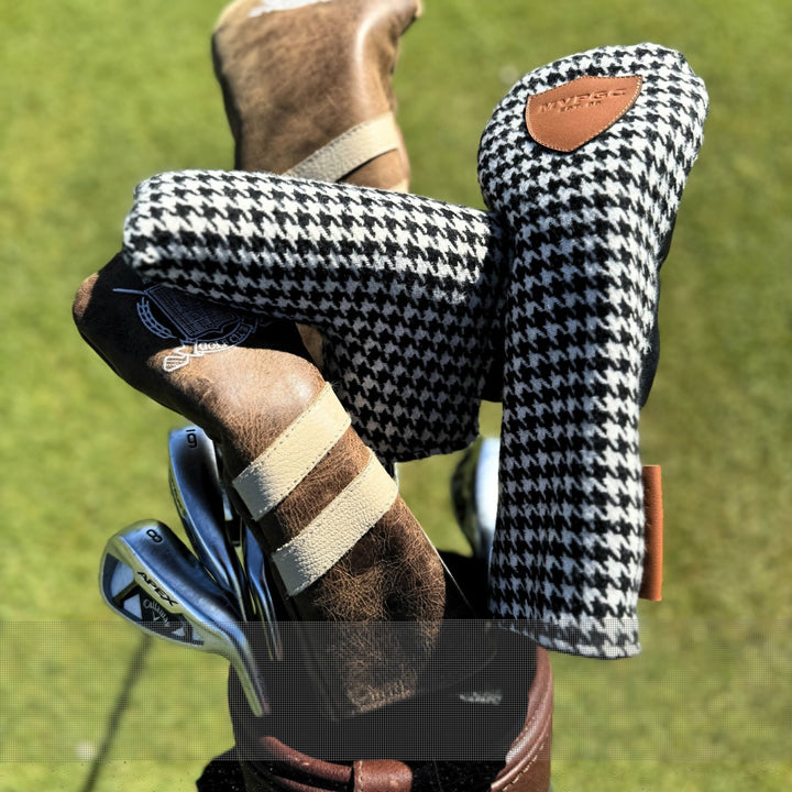 Houndstooth Golf Cover - Driver - MODEST VINTAGE PLAYER LTD