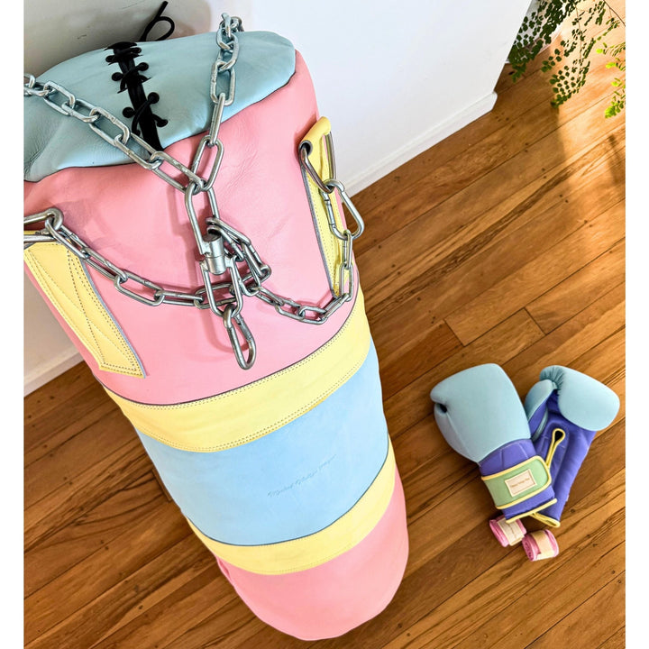 Pastel Leather Heavy Punching Bag (un - filled) - MODEST VINTAGE PLAYER LTD