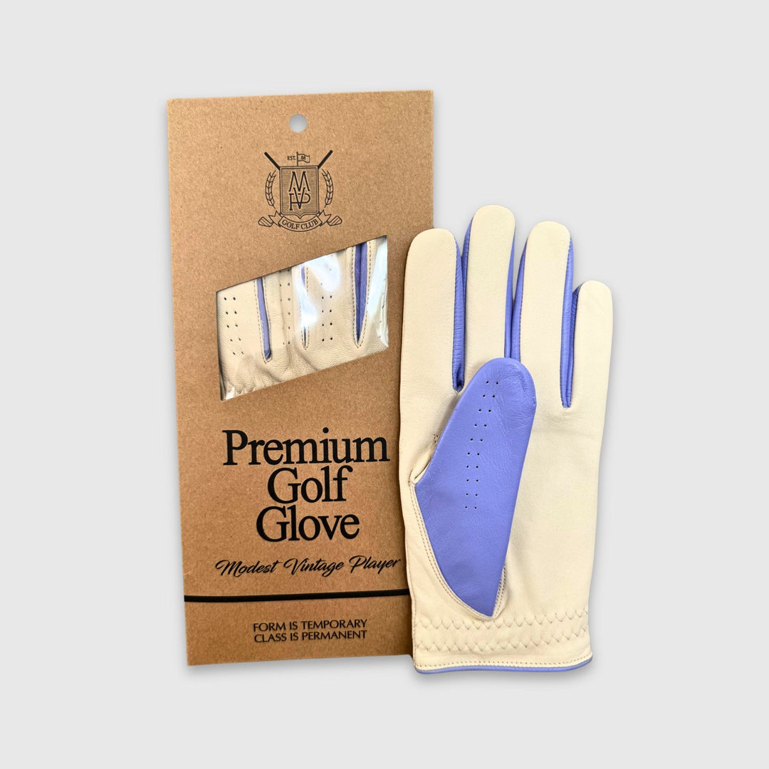 PRO Pastel Cabretta Leather Golf Gloves - Purple & Pink (2 Pack) - MODEST VINTAGE PLAYER LTD