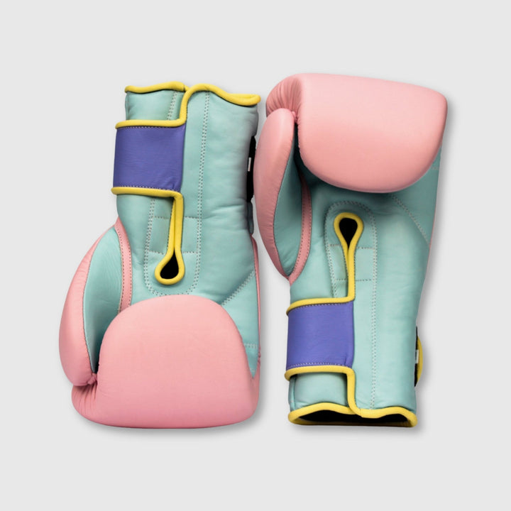 Elite Pastel Leather Boxing Gloves - Pink - MODEST VINTAGE PLAYER LTD