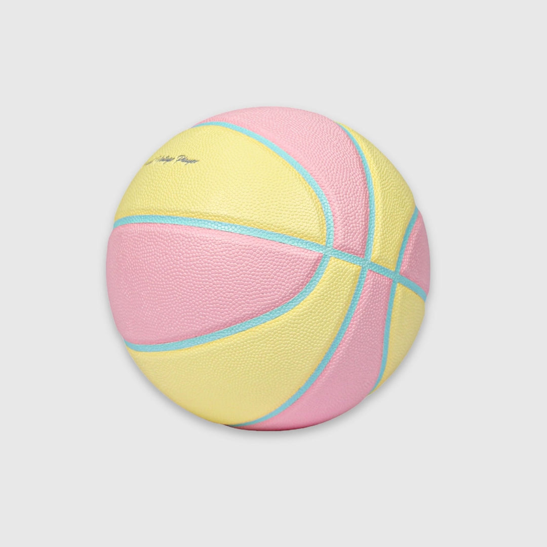 Pastel Leather Basketball - Yellow - MODEST VINTAGE PLAYER LTD