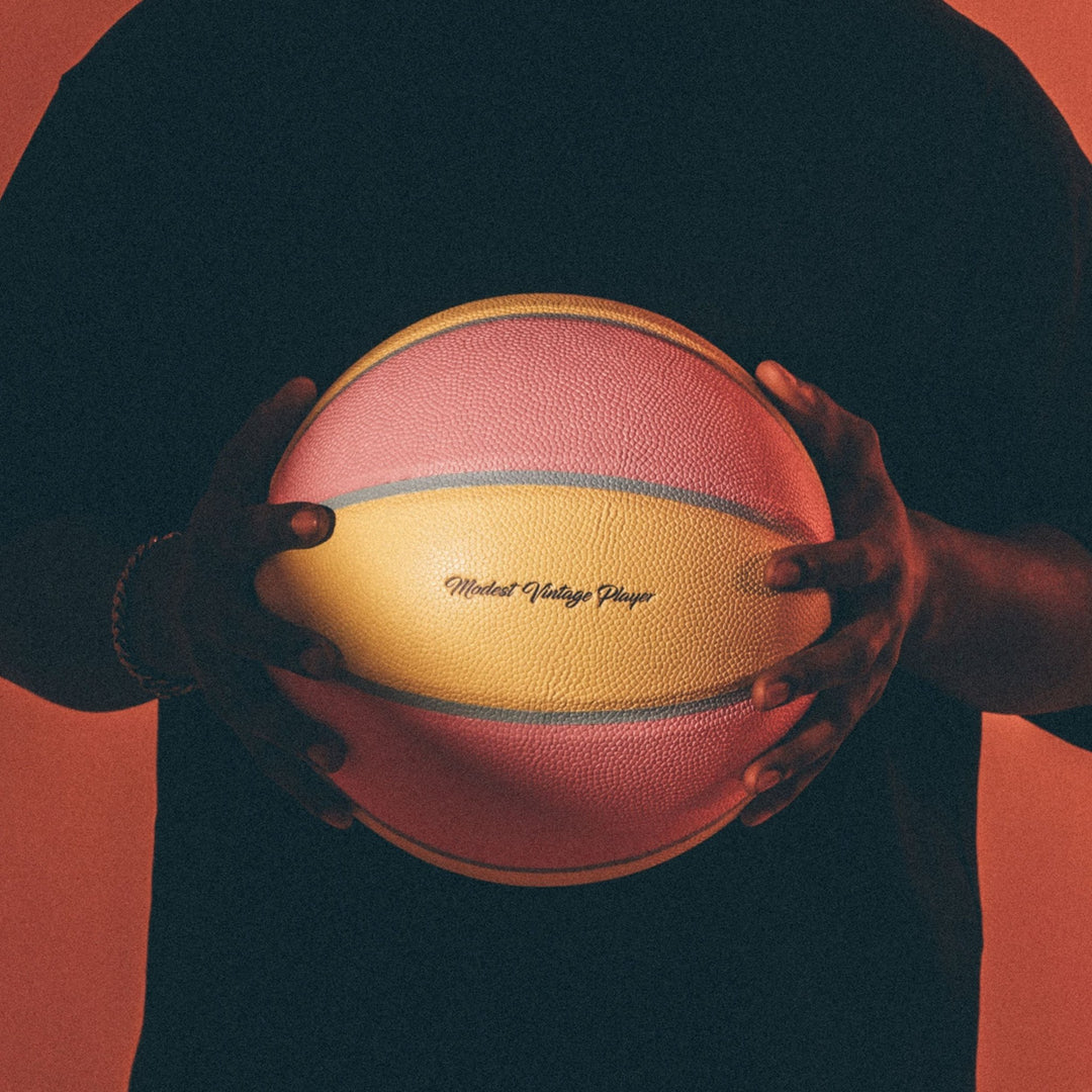 Pastel Leather Basketball - Yellow - MODEST VINTAGE PLAYER LTD