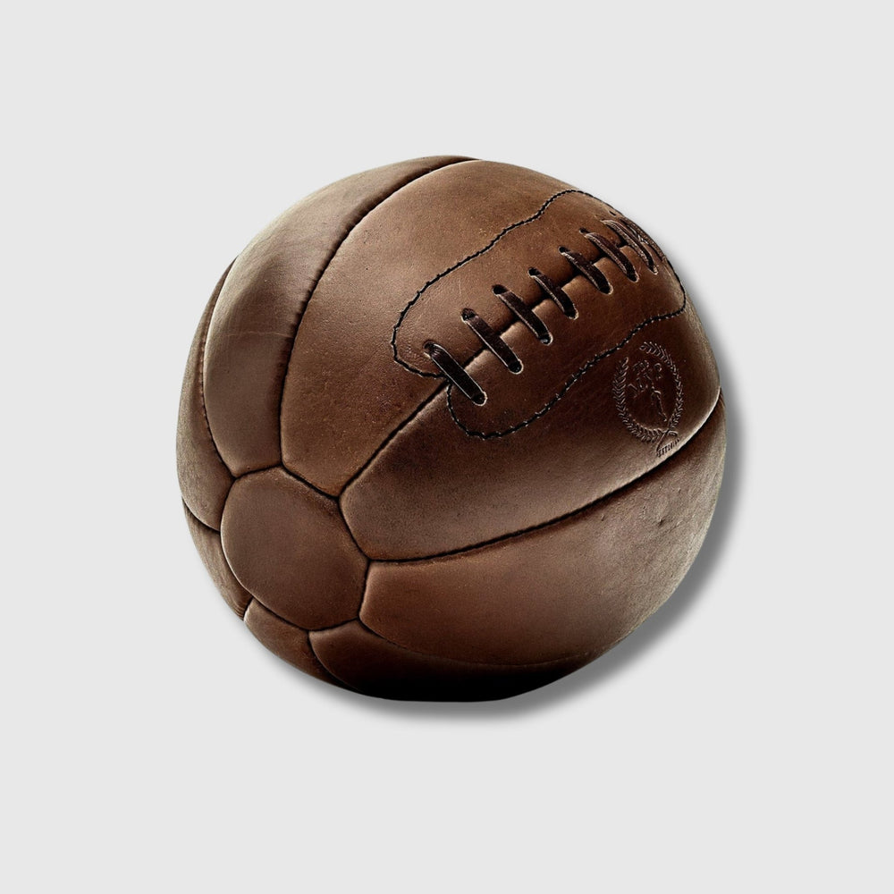 RETRO Heritage Brown Leather Medicine Ball - MODEST VINTAGE PLAYER LTD